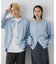 『ユニセックス』『洗濯可』ストレッチシャツカーディガン