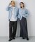 『ユニセックス』『洗濯可』ストレッチシャツカーディガン