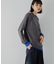 『ユニセックス』『洗濯可』ストレッチリブハイショクラインニット