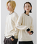 『ユニセックス』『洗濯可』ストレッチリブハイショクラインニット