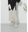 リネンヘリンボーンパイピングスカート