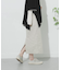 リネンヘリンボーンパイピングスカート