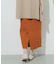 リネンヘリンボーンパイピングスカート