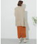 リネンヘリンボーンパイピングスカート