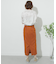 リネンヘリンボーンパイピングスカート