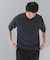 LIFE STYLE TAILOR　ハイゲージクルーネック半袖ニット