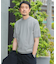 LIFE STYLE TAILOR　ハイゲージクルーネック半袖ニット