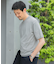 LIFE STYLE TAILOR　ハイゲージクルーネック半袖ニット