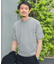 LIFE STYLE TAILOR　ハイゲージクルーネック半袖ニット