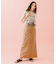 naturaglace×SENSE OF PLACE　『別注』ナチュラグラッセフェイクレザースカート