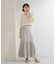 プリントロングティアードスカート