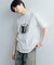 キャットグラフィックプリントTシャツ A