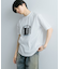 キャットグラフィックプリントTシャツ A
