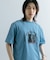 キャットグラフィックプリントTシャツ A