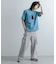 キャットグラフィックプリントTシャツ A