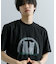 キャットグラフィックプリントTシャツ A