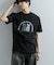 キャットグラフィックプリントTシャツ A