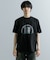 キャットグラフィックプリントTシャツ A