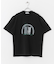 キャットグラフィックプリントTシャツ A
