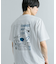 キャットグラフィックプリントTシャツ B