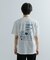 キャットグラフィックプリントTシャツ B
