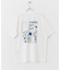 キャットグラフィックプリントTシャツ B