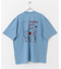 キャットグラフィックプリントTシャツ B