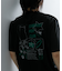 キャットグラフィックプリントTシャツ B