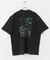 キャットグラフィックプリントTシャツ B