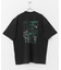 キャットグラフィックプリントTシャツ B