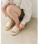 プラットフォームパフサンダル
