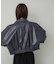 クロップドレザーライクブルゾン