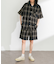 オンブレチェックイージーショートパンツ