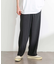 リネンタッチポリエステルイージーパンツ