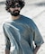 new basic　ウォッシャブルメリノウールショートスリーブTシャツ