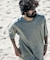new basic　ウォッシャブルメリノウールショートスリーブTシャツ