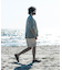 new basic　ウォッシャブルメリノウールショートスリーブTシャツ