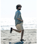 new basic　ウォッシャブルメリノウールショートスリーブTシャツ
