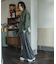 『ユニセックス』フリンジジャガードレギュラーカラーシャツ