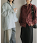 『ユニセックス』フリンジジャガードレギュラーカラーシャツ