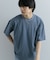 『ユニセックス』ハイショクステッチデザインT(5分袖)