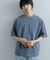 『ユニセックス』ハイショクステッチデザインT(5分袖)