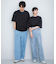 『ユニセックス』ハイショクステッチデザインT(5分袖)