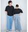 『ユニセックス』ハイショクステッチデザインT(5分袖)