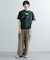 ブロックドデザインTシャツ(5分袖)