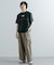 ブロックドデザインTシャツ(5分袖)