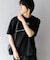 ブロックドデザインTシャツ(5分袖)
