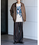 ウールライクダブルタックワイドパンツ