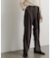 ウールライクダブルタックワイドパンツ