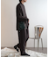 ウールライクダブルタックワイドパンツ